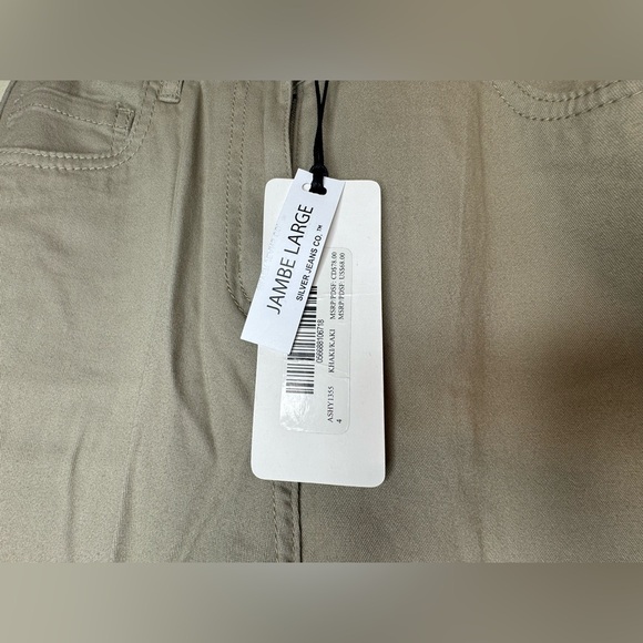 Silver Jeans Ashley Khaki Wide Leg Pants - Picture 7 of 8